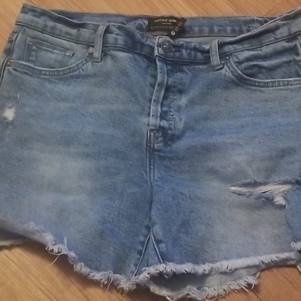 Earnest Sewn New York Jean Shorts, Size 31